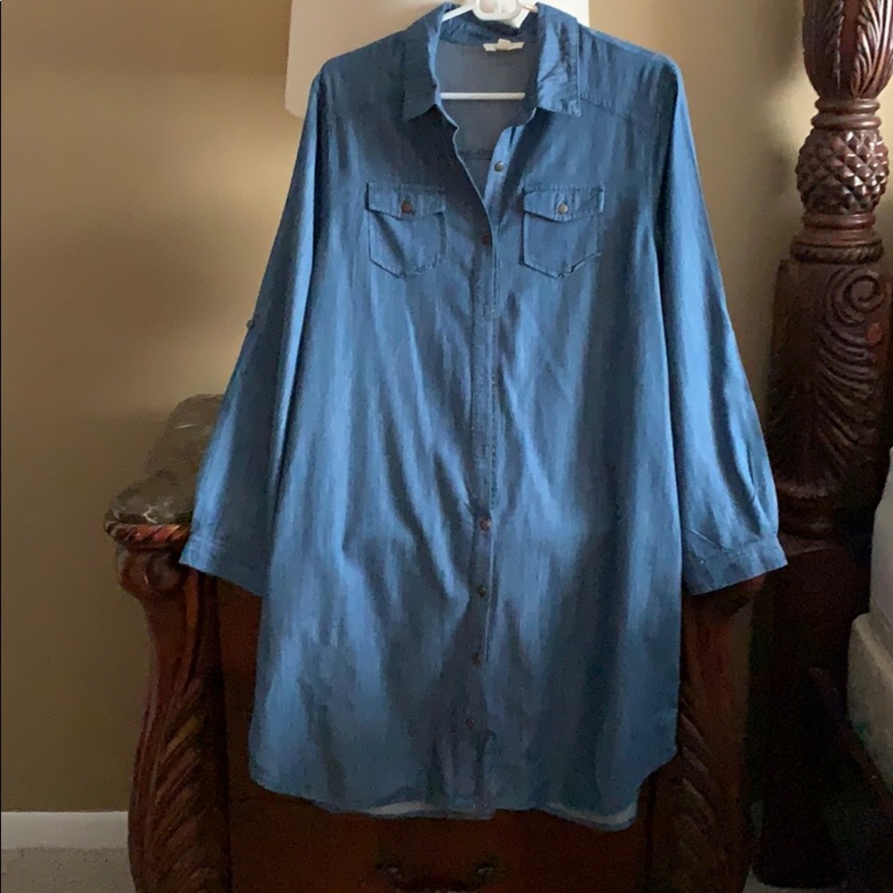 Umgee Denim Dress Medium